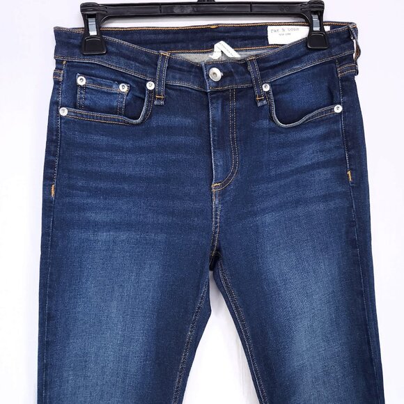 Rag & Bone Jeans Women’ S 27 Cate Mid Rise Ankle Skinny Dark Wash Blue Denim - Picture 3 of 14